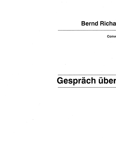 Gespräch über Bäume — Bernd Richard Deutsch