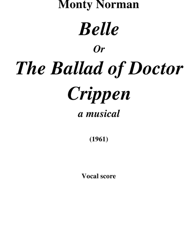 Belle (Or The Ballad of Doctor Crippen) — Monty Norman