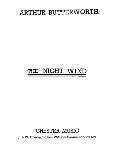 The Night Wind, op. 38 — Arthur Butterworth
