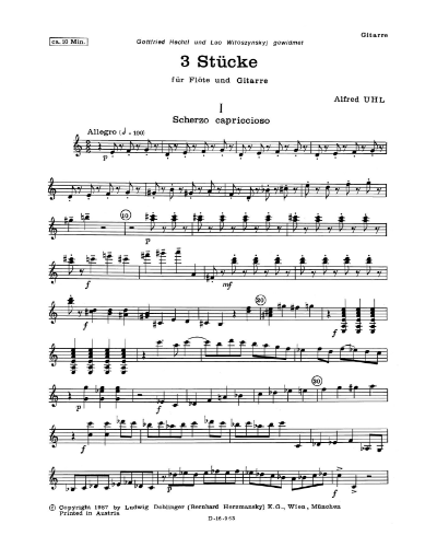 Three Pieces — Alfred Uhl