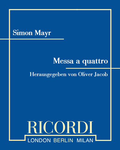 Messa a quattro — 约翰·西蒙·迈尔