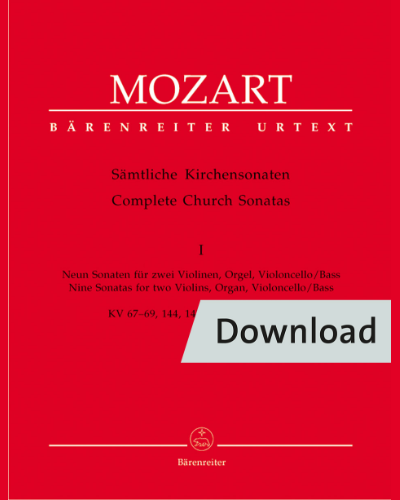 Complete Church Sonatas, Volume 1 K. 67-69, 144, 145, 212, 224, 225, 241 — 莫扎特