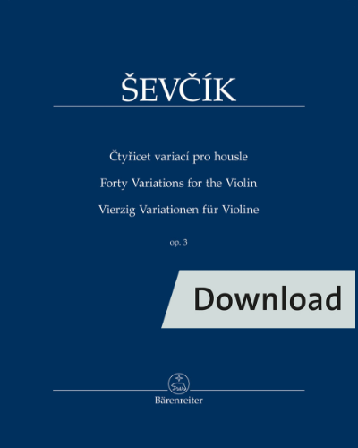 Forty Variations for the Violin, op. 3 — 舍夫契克