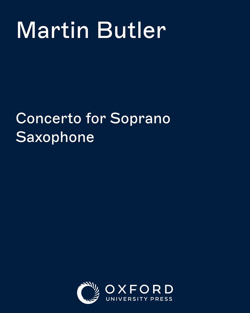 Concerto for Soprano Saxophone — Martin Butler
