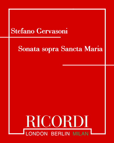 Sonata sopra Sancta Maria — Stefano Gervasoni