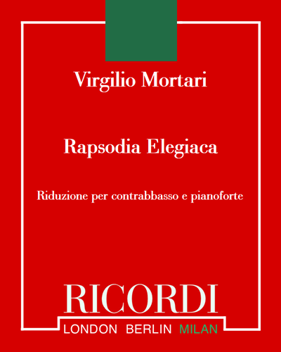 Rapsodia Elegiaca (II Concerto per contrabbasso e orchestra) — Virgilio Mortari