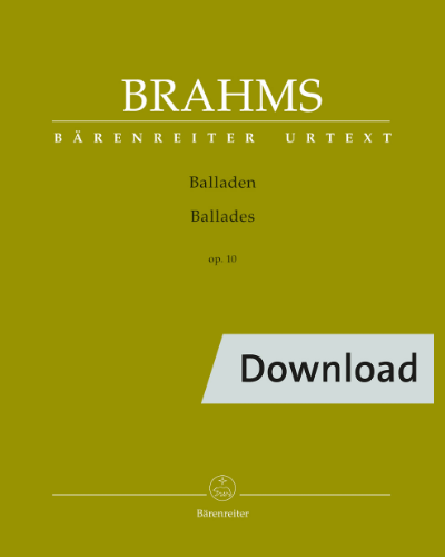 Ballades, op. 10 — 勃拉姆斯