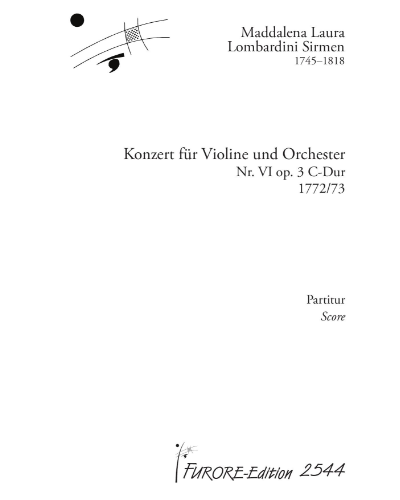 Violin Concerto in C major, op. 3/6 — Maddalena Laura Lombardini Sirmen