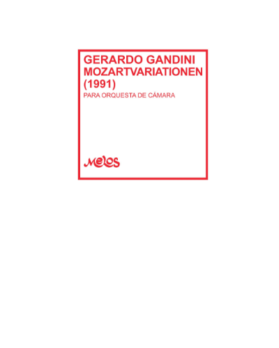 Variations on a Theme by Mozart — Gerardo Gandini