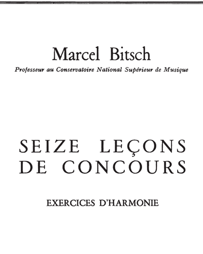 Sixteen Lessons for Competition, Vol. 2: Realizations — Marcel Bitsch
