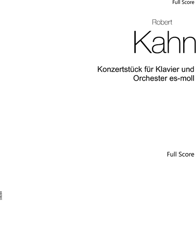 Konzertstück — Robert Kahn