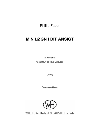 Min Løgn i dit Ansigt — Phillip Faber
