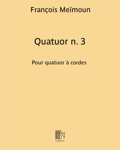 Quatuor No. 3 — François Meïmoun