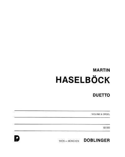 Duetto — Martin Haselböck