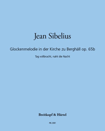Glockenmelodie in der Kirche zu Berghäll, op. 65b — 西贝柳斯