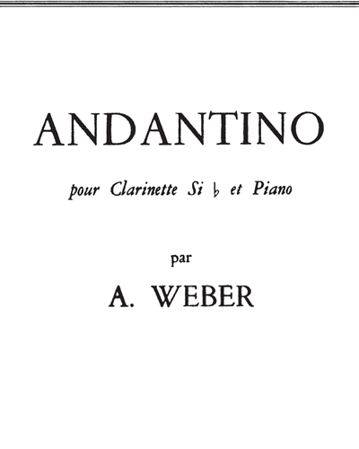 Andantino — Alain Weber