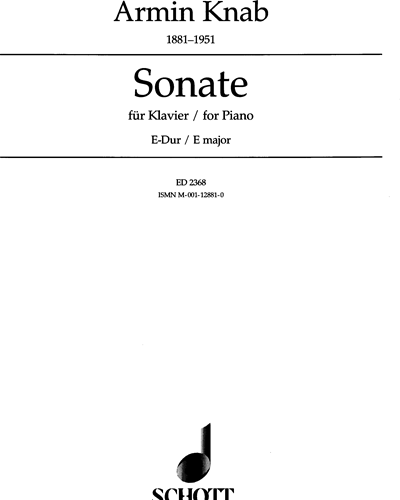 Piano Sonata in E Major — Armin Knab