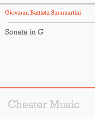 Sonata in G — Giovanni Battista Sammartini