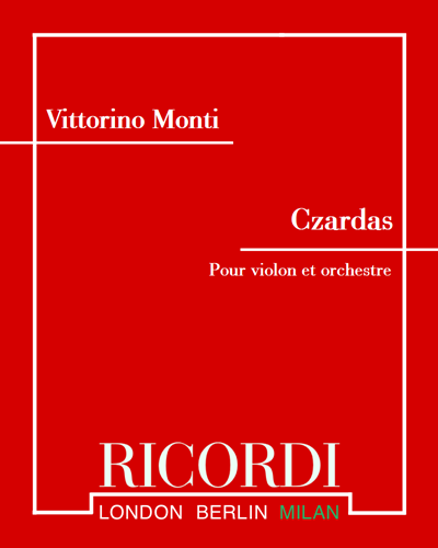 Czardas (for Violin and Orchestra) — Vittorio Monti