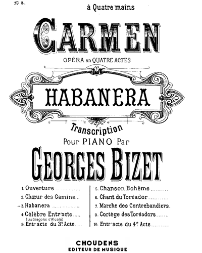 Habanera (No. 3 from "Carmen") — Georges Bizet