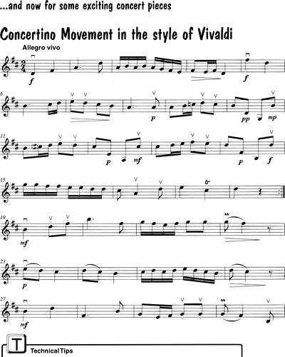 Concertino Movement in the Style of Vivaldi — Mary Cohen