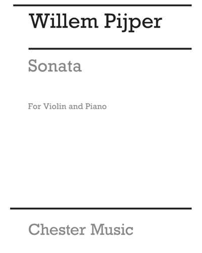 Sonata for Violin and Piano — Willem Pijper