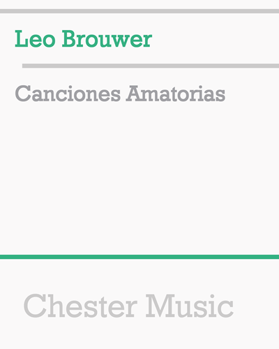 Canciones Amatorias — 莱奥·布劳威尔