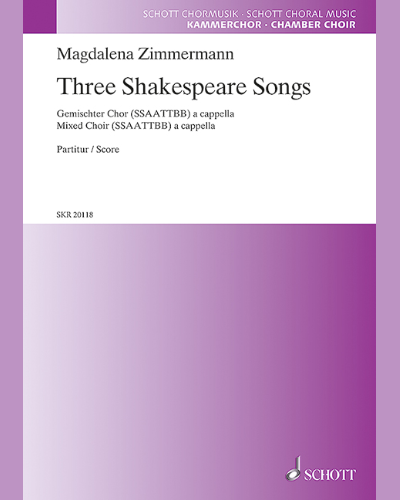 Three Shakespeare Songs — Magdalena Zimmermann
