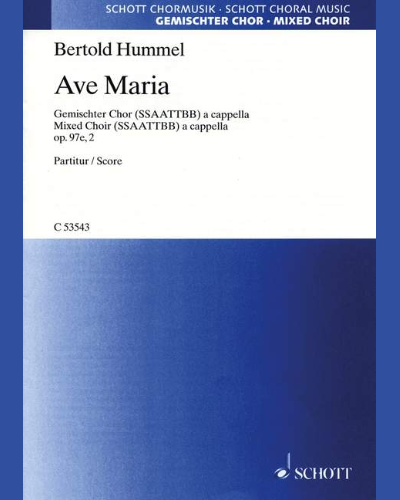 Ave Maria — Bertold Hummel