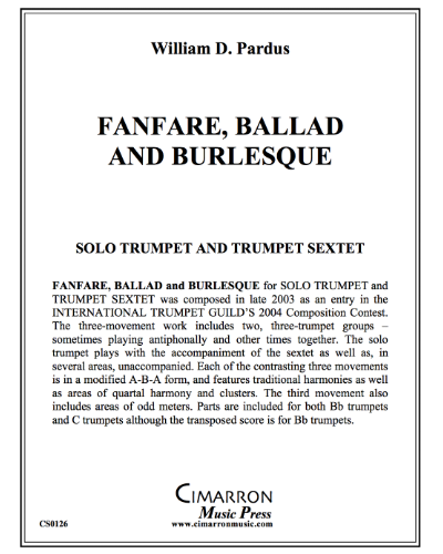 Fanfare, Ballad, and Burlesque — William Pardus