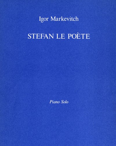 Stéfan le Poète — Igor Markevitch