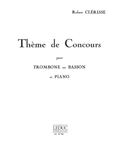 Thème de concours — Robert Clérisse