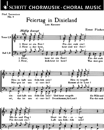 Fünf Tanzweisen — Ernst Fischer