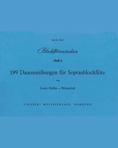 Recorder Studies, Vol. 6 — Linde Höffer-von Winterfeld