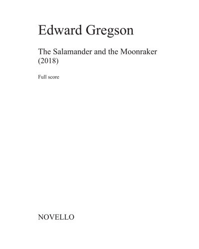 The Salamander and the Moonraker — Edward Gregson