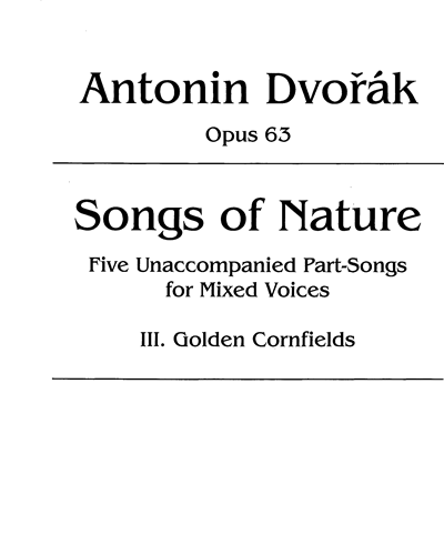 Songs of Nature — 德沃夏克