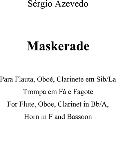 Maskerade — Sérgio Azevedo