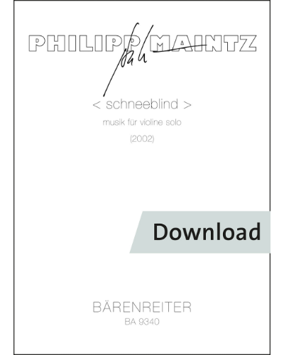 < schneeblind > — Philipp Maintz