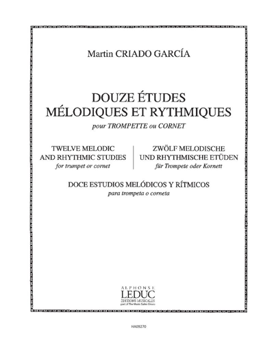 Twelve Melodic and Rhythmic Études — Martin Criado García