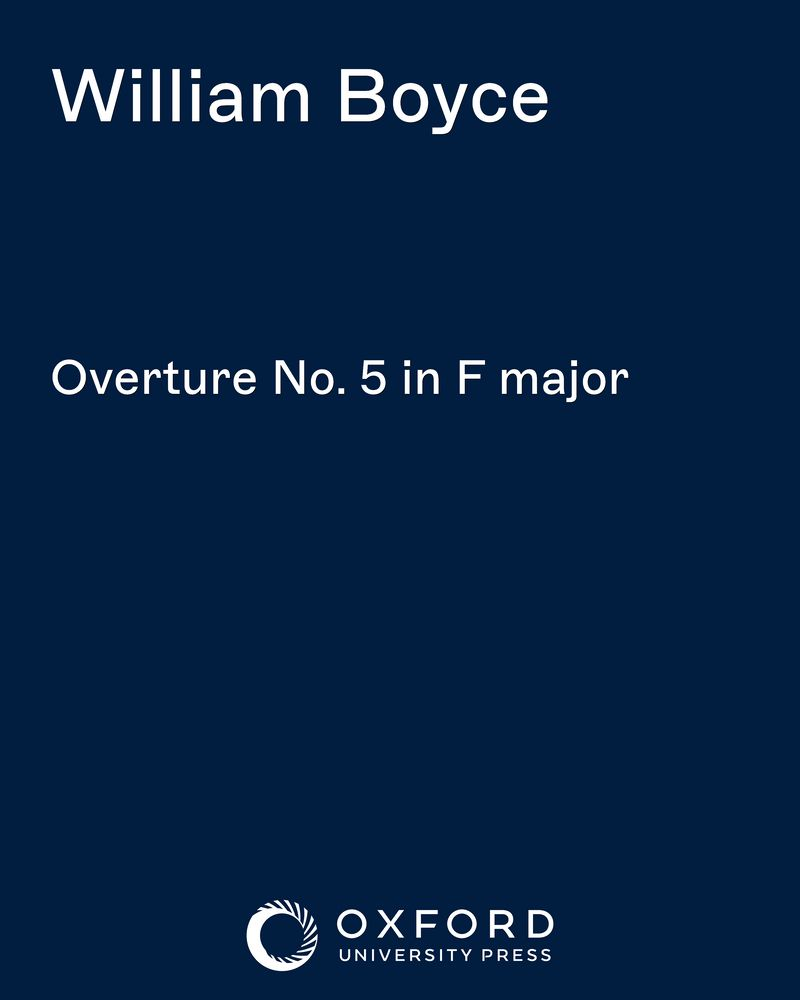 Overture No. 5 in F major — William Boyce