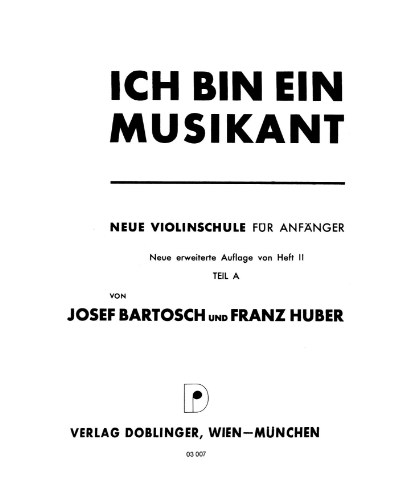Ich bin ein Musikant, Book 2 — Josef Bartosch