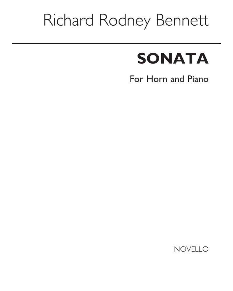 Horn Sonata — Richard Rodney Bennett