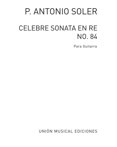 Sonata No. 84 in D major — 安东尼奥·索勒