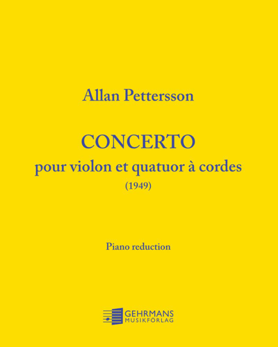 Concerto for Violin and String Quartet — Allan Pettersson