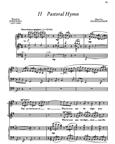 Pastoral Hymn — Nicholas Maw