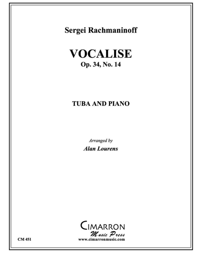 Vocalise, op. 34 No. 14 — 拉赫玛尼诺夫
