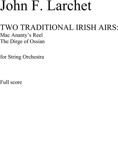 Two Traditional Irish Airs — John Francis Larchet