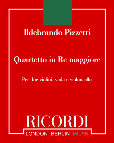 Quartetto in D — Ildebrando Pizzetti