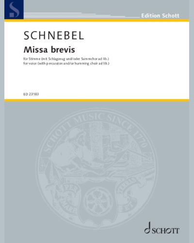 Missa brevis — Dieter Schnebel