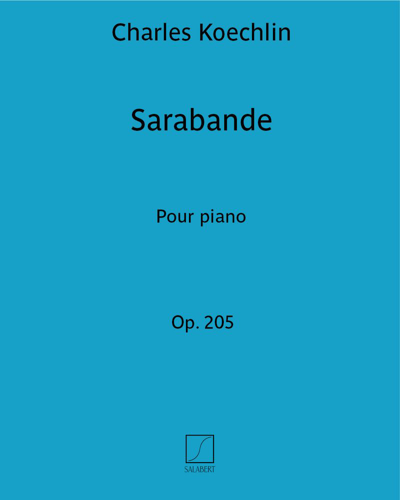 Sarabande (extrait de "Parita pour orchestre de chambre") Op. 205 — 夏尔·凯什兰